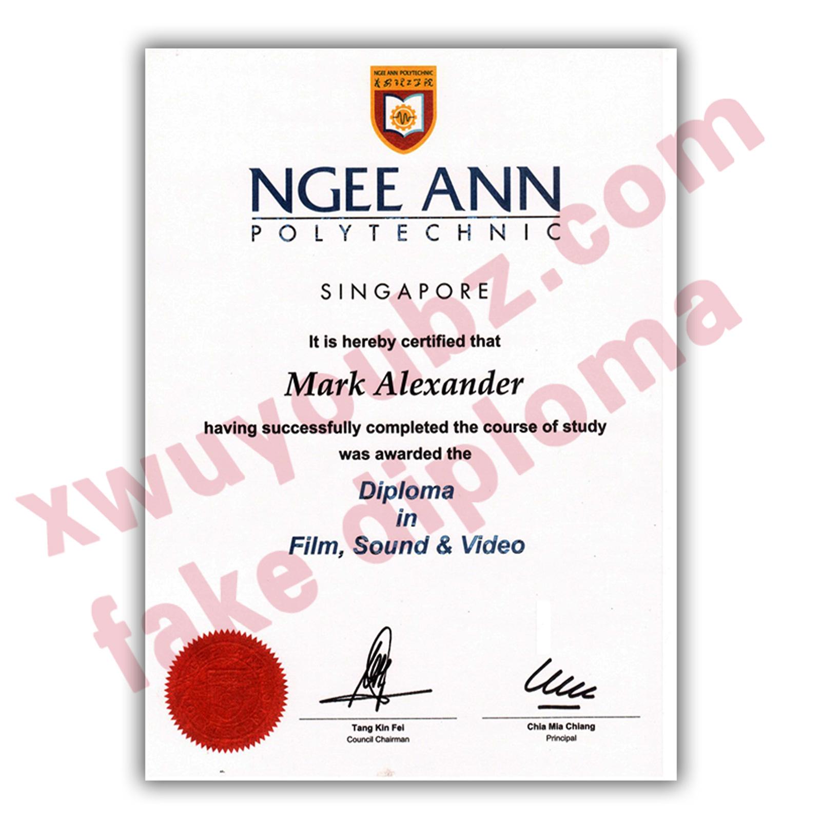 义安理工学院文凭(Ngee Ann Polytechnic diploma)假文凭(fake diploma)